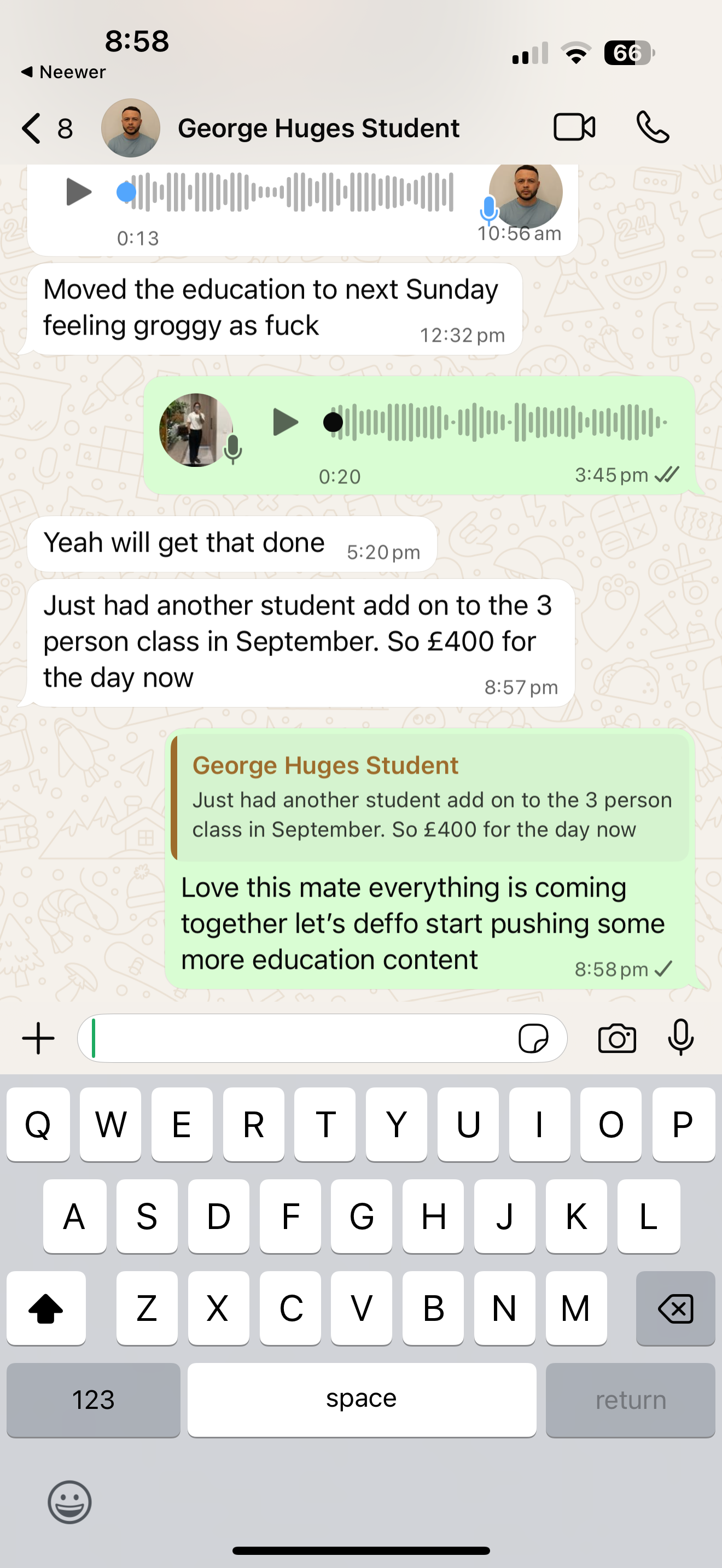 Student win